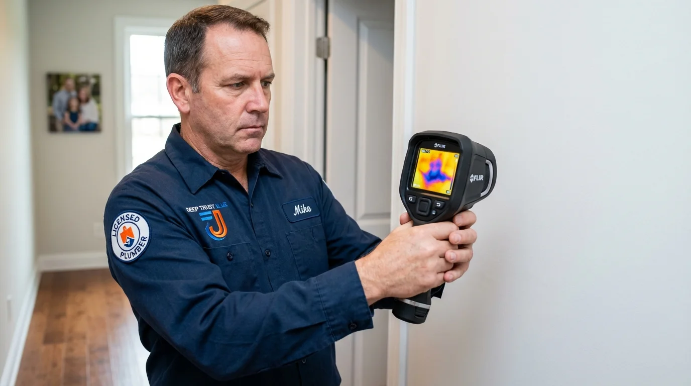 Thermal imaging leak detection by Johns Plumbing LLC in Boaz
